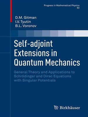 cover image of Self-adjoint Extensions in Quantum Mechanics